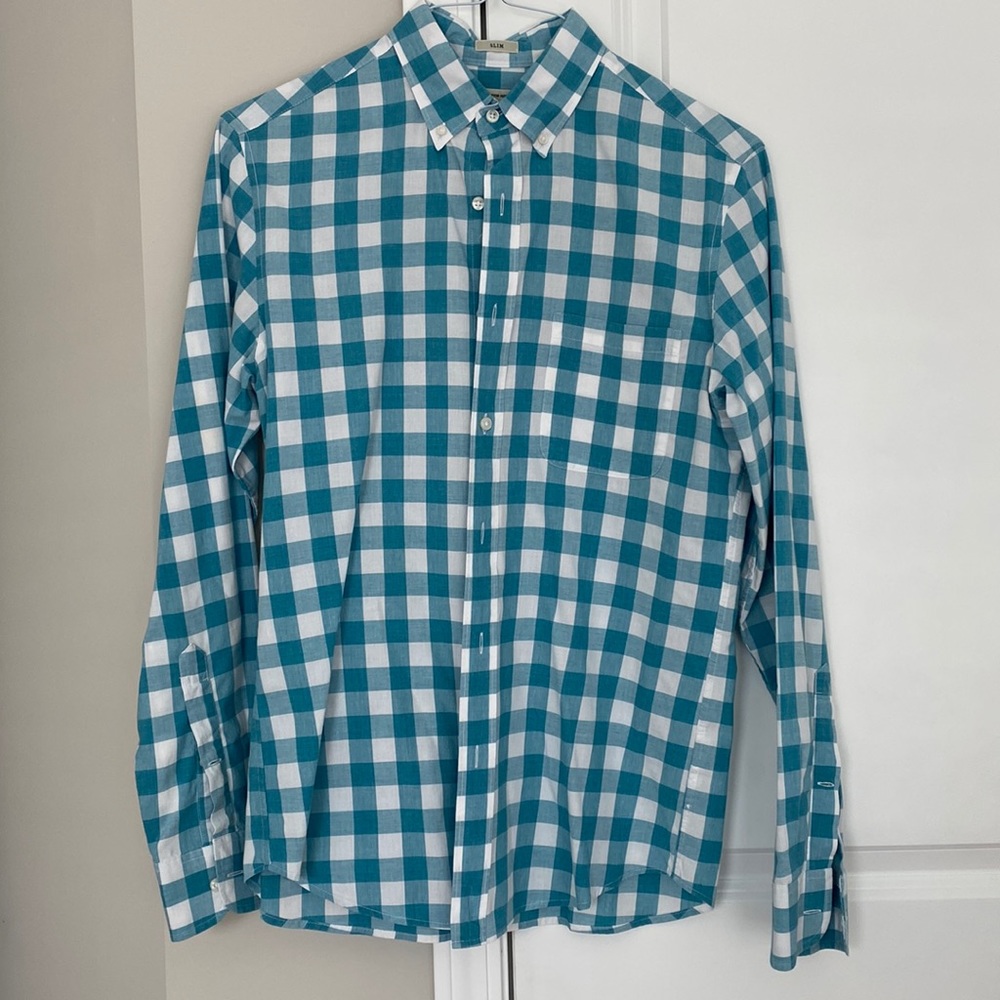 J.Crew Mens Plaid button up